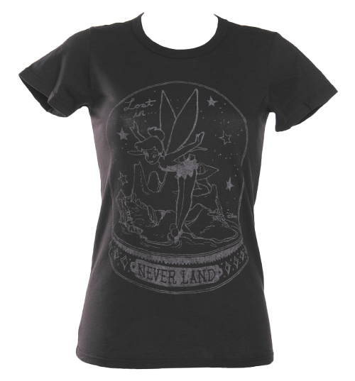 Ladies Tinkerbell Neverland Snow Dome Black