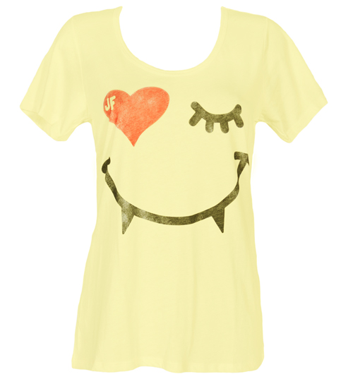 Ladies Vampire Smiley Face Boyfriend T-Shirt