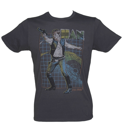 Mens Black Han Solo Talk To Me Star Wars