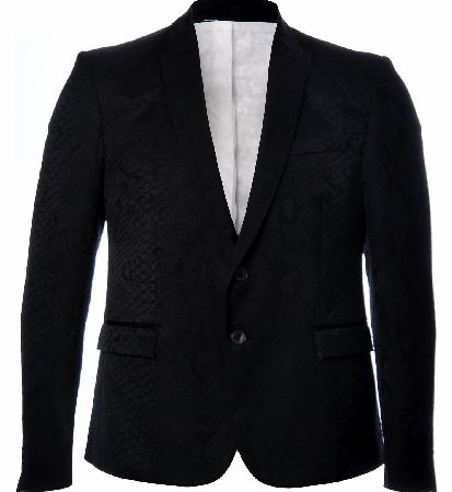 Just Cavalli Croc Jacquard Blazer