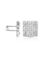 Snake Him - Screw Brass Square Cufflinks