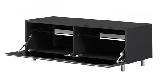 Just Racks Just-Racks JRL1100 Black Gloss TV Cabinet JRL1100