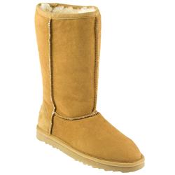 Just Sheepskin Female Just1053 Leather nubuck Upper Pure Sheepskin Lining Casual in Tan