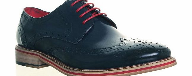 Justin Reece M1 Original Justin Reece Designer Hand Made Leather Brogue Wingtip Shoe (10 UK, Black )