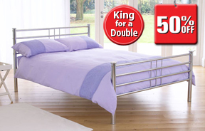 Justwise group ltd Kingsize Roma Bedstead