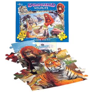 Hopscotch Mega 108 piece Jigsaw Puzzle Endangered Animals