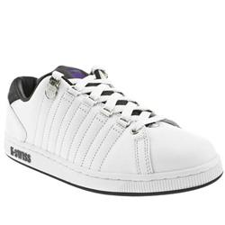 K-Swiss Male Lozan Leather Upper Fashion Trainers in White