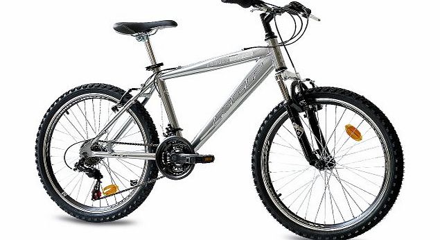 KCP 24`` KCP MOUNTAIN BIKE Youth Kids Bik STREET ALLOY chrome 18 speed SHIMANO - (24 inch)