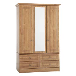 - Hampstead 3 Door 4 Drawer Wardrobe