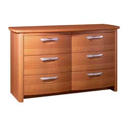 - Opus Cherry 6 Drawer Chest