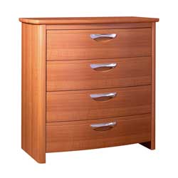 - Opus Cherry Wide 4 Drawer Chest