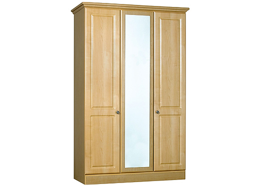 KINGSTOWN FURNITURE LTD Lille 3 Door Wardrobe with Mirror