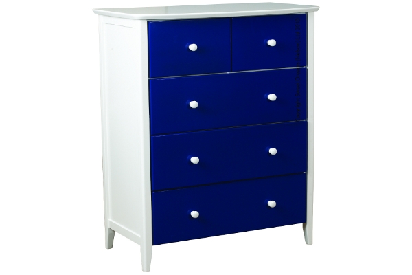 5 Drawer Chest Blue