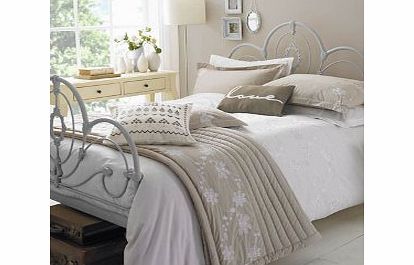 Kirstie Allsopp Lily Bedding White Duvet Cover Super King