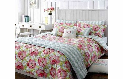 Kirstie Allsopp Matilda Bedding Coral Duvet Cover King