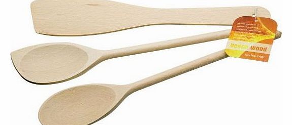 FSC Beech Wood Utensil Set 3 Piece