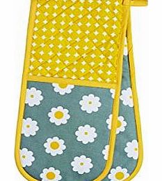 Retro Flower Double Oven Glove