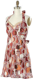 Kitsch N Glam Cinnamon Melange Ruffle Apron