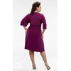 JULIANNA COWL NECK DRESS IN MAGENTA JEWEL