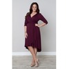 Winona Hi-Lo Wrap Dress In Raspberry