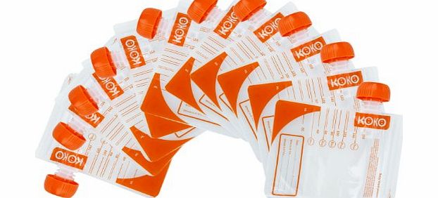  10 x Baby Food Pouches BFA FREE Pre-Sterilised 4+ Months