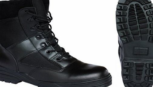 Kombat Britsh Army Style Combat Black Military Patrol Hiking Boot Ta Cadet Work Uk 4-12 - 10 Uk