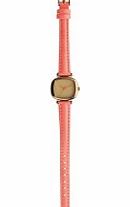 Komono Ladies Moneypenny Dayglow Coral Watch