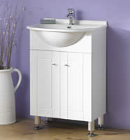 Kompakt 550mm White Vanity Unit