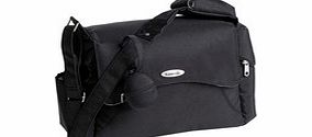 Black messenger changer bag