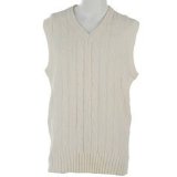 Kookaburra Slazenger Criicket Knit Vest Cream Medium