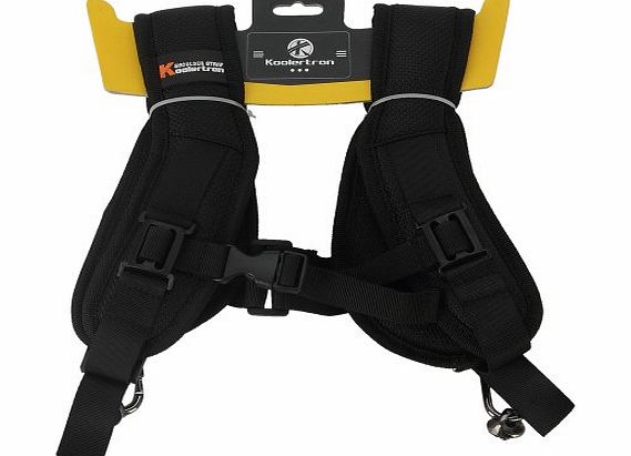 Koolertron Double Dual Shoulder Strap Belt Holster for DSLR Camera Canon Nikon Sony