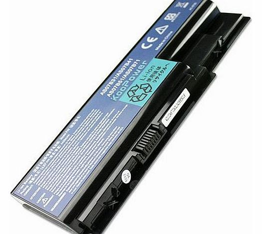 Koopower Battery for ACER Aspire 5710ZG 5715 5715Z 5720 5720G 5730 5730Z 5730ZG 5920 6530, 6530G, 6920, 6920G, 6930, 6930G, 6935, 6935G, 7220, 7230, 7330, 7520, 7520G, 7530, 7530G, 7720, 7720G, 7720Z, 7730, 77