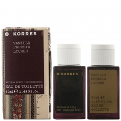Korres VANILLA FREESIA and LYCHEE EDT (50ML)