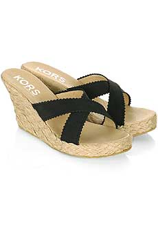 Kors by Michael Kors Cross Strap Espadrille Wedges