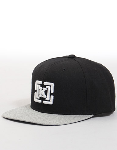 KR3W Brackets Snapback Starter cap - Black