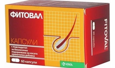 KRAKA Fitoval Anti Hair Loss 60 caps Regrowth Hair Strong and Beautiful Hair and Nails