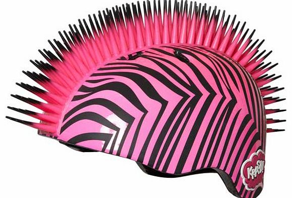 Zabra Mohawk Bike Helmet - Girls