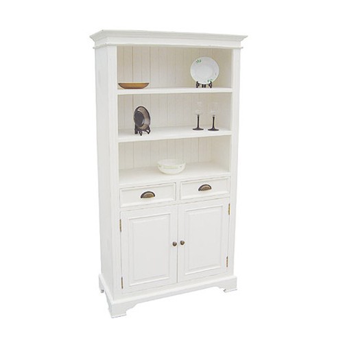 White 2 Door 2 Drawer Bookcase 916.411