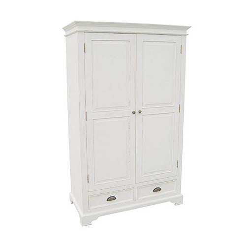 White 2 Door 2 Drawer Wardrobe 916.421