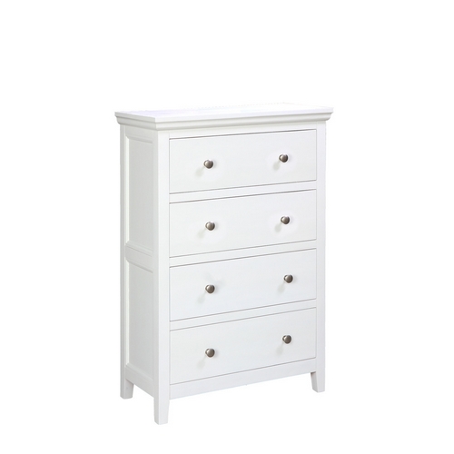 Kristina White Painted Furniture Kristina White Painted 4 Drawer Chest 580.014