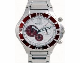 Krug Baumen Challenger Silver Dial Brown Bezel