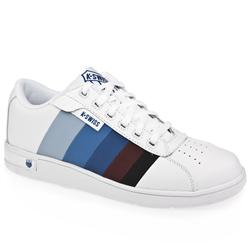 Male Davock Leather Upper Fashion Trainers in Multi