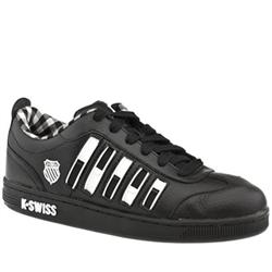 K*Swiss Male Fenley Leather Upper Fashion Trainers in Black