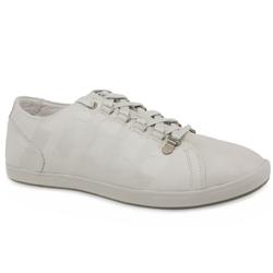 Male Lozan Level Leather Upper Fashion Trainers in White