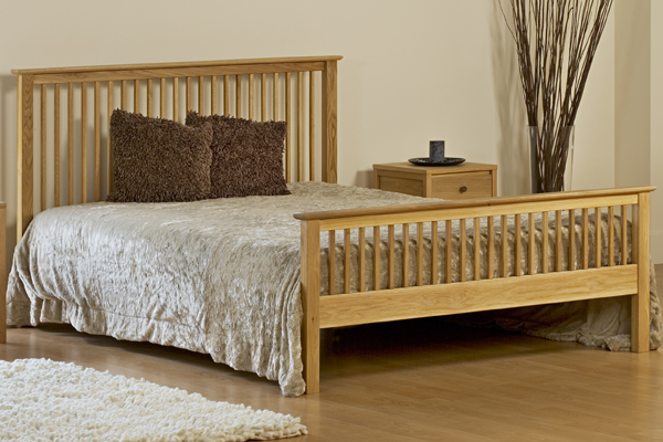 Kyoto Futons Delta Oak Bed Frame Double 135cm