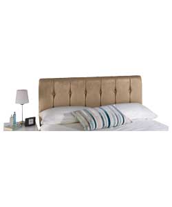 Kyoto Futons Mink Faux Suede Button Headboard - Double