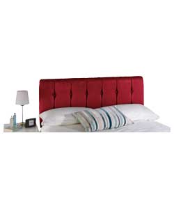 Kyoto Futons Red Chenille Button Headboard - Double