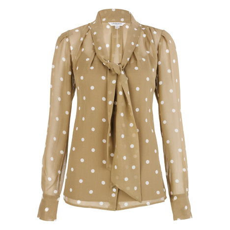 L.K. Bennett Cordua Blouse Colour Toffee