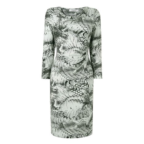 Dijon Snake Print Jersey Dress Colour Black and