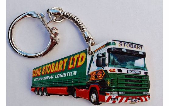 L R Eddie Stobart Keyring - Green